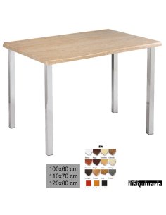 Mesa bar 3R04SMRECT apilable 2