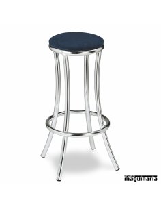 Taburete Aluminio anodizado 5R71TA tapizado 2