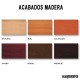 Colores Madera Taburete bar 5R97MA acabado inox