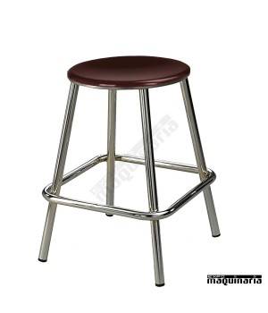 Banqueta baja de bar 5R19M de madera