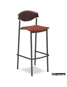 Taburete hostelería tapizado de interior 5R45TA patas 