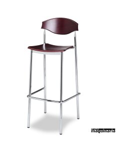 Taburete bar madera de interior 5R45MA patas color negro 2