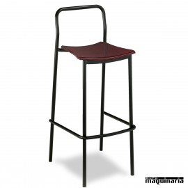 Taburete bar apilable hosteleria 5R30MA asiento madera