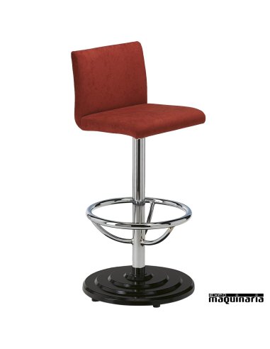 Taburete tapizado Giratorio 5R23L con respaldo