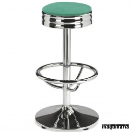 Taburete redondo bar giratorio 5R24T tapizado