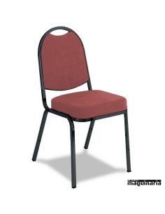 Silla Bar hostelería 1R27TA tapizada negro 2
