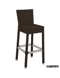 Taburete aluminio con respaldo 5R78 exterior 2