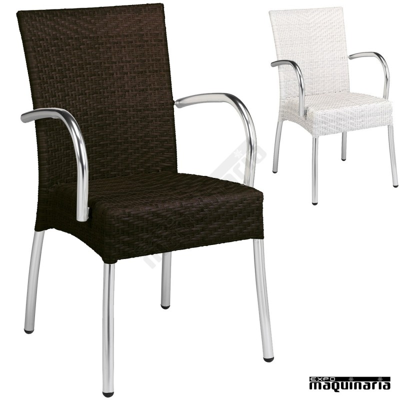 Sillon Aluminio 2R54 apilable