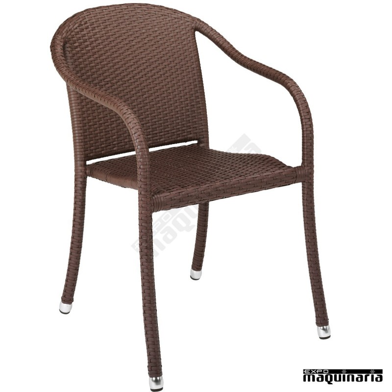 Sillon bar Aluminio 2R58P apilable