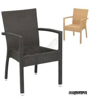 Sillon bar Aluminio 2R59 apilable