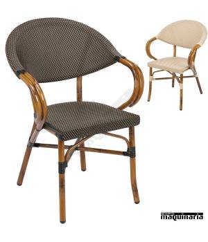 Sillon bar Aluminio 2R62 apilable