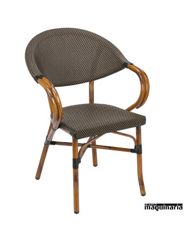 Sillon bar Aluminio 2R62 apilable