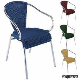 Sillón apilable de Aluminio 2R81 para exterior