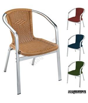 Sillon bar Aluminio 2R82 apilable