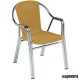 Sillon bar Aluminio 2R84 apilable miel