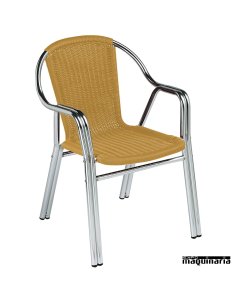 Sillon bar Aluminio 2R84 apilable 2