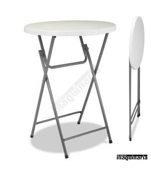 Mesa de catering alta 3R11 (Ø80x110cm) plegable