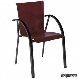 Sillón tubo acerado 2R46AC apilable