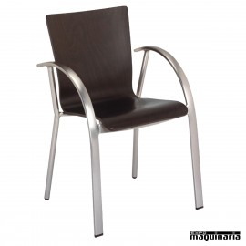Sillón tubo aluminio 2R46AL apilable