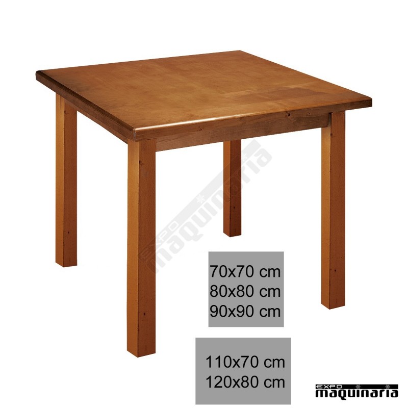 Mesa Cuadrada de Madera para Bar TENNA