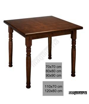 Mesa bar hostelería 1R8C madera cuadrada