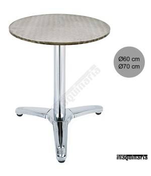 Mesa inox hostelería 3R83IR redonda