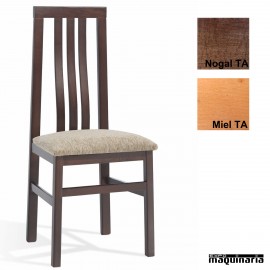 Silla bar madera tapizada 1T090