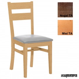 Silla bar madera tapizada 1T181
