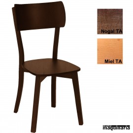 Silla hostelería madera tapizada 1T274