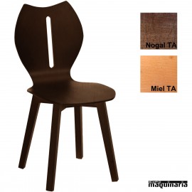 Silla bar hostelería madera 1T292