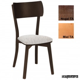 Silla hostelería madera tapizada 1T274TA
