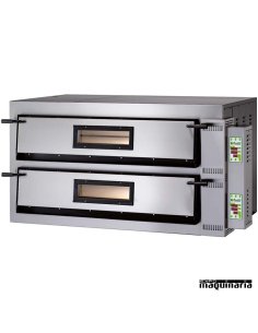 Horno pizza digital doble 8 -Ø36 12000W ASHOR107