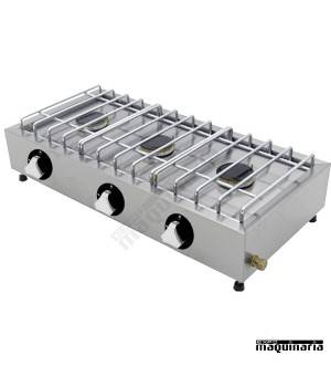 Fogón semi industrial de 3 quemadores HRFG3ECON