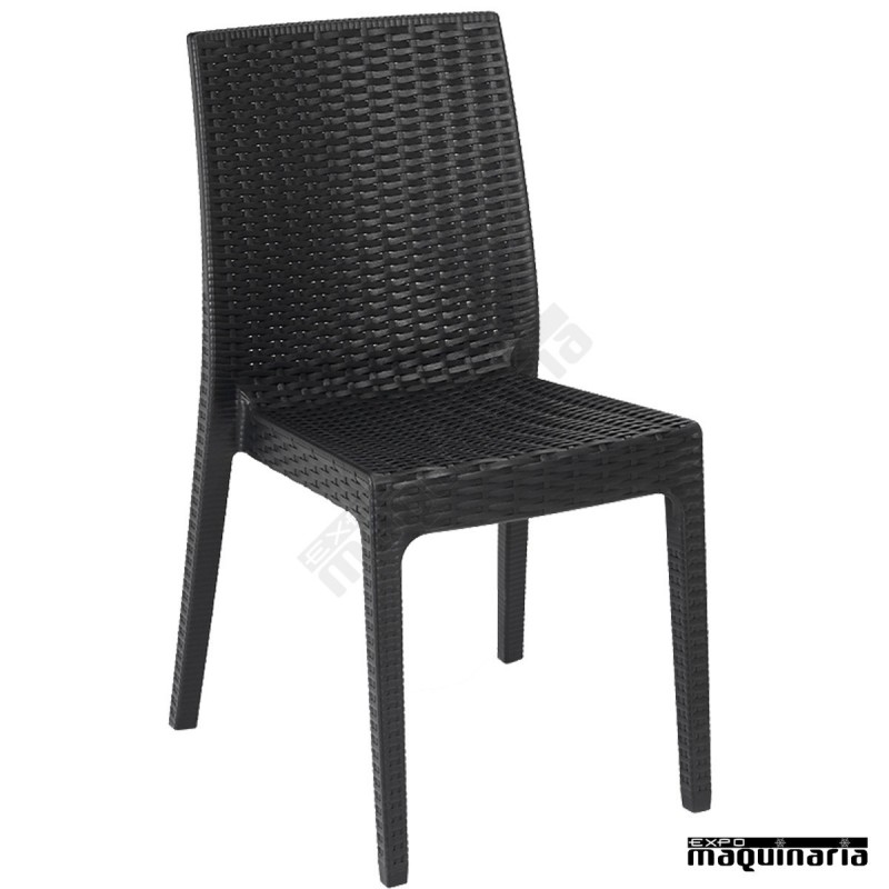 Silla de polipropileno 1R115 apilable de hostelería