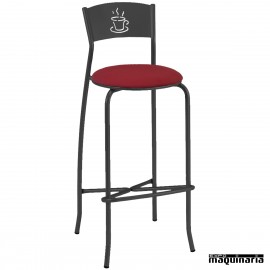 Taburete 5R33TA para interior de tubo acerado hosteleria
