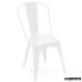 Silla hostelería hierro APILABLE (replica Tolix) AGANTIK5816R blanca