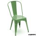 Silla hostelería hierro APILABLE (replica Tolix) AGANTIK5816R verde