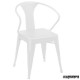 Sillón hostelería APILABLE hierro (replica Tolix) AGANTIKTB5835G blanco