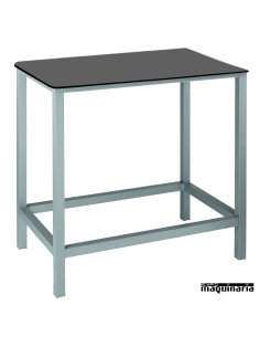 Mesa Alta Bar aluminio 4R50CO cuadrada de hostelería 2
