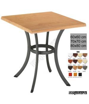 Mesa terraza bar 4R36 Aluminio hostelería