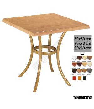 Mesa cuadrada terraza 4R16SMC hosteleria