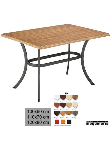 Mesa con armazón de Aluminio MR411