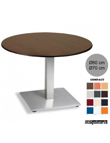 Mesa redonda Baja 4R63COR hostelería