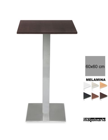 Mesa hosteleria Alta 4R30MEC cuadrada