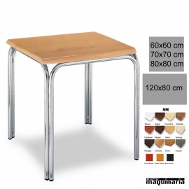 Mesa aluminio hosteleria interior 3R82SM