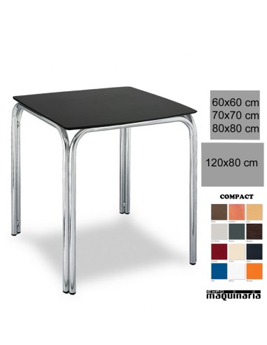 Mesa terraza hosteleria 3R82CO cuadrada