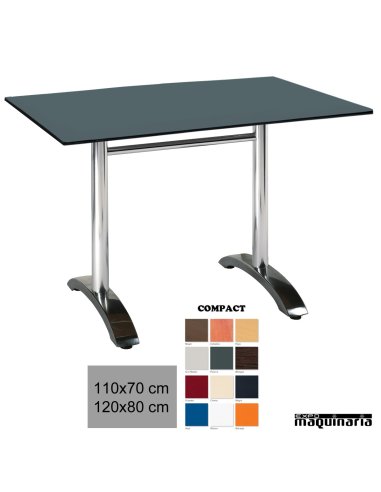 Mesa aluminio terraza 4R02CO hostelería