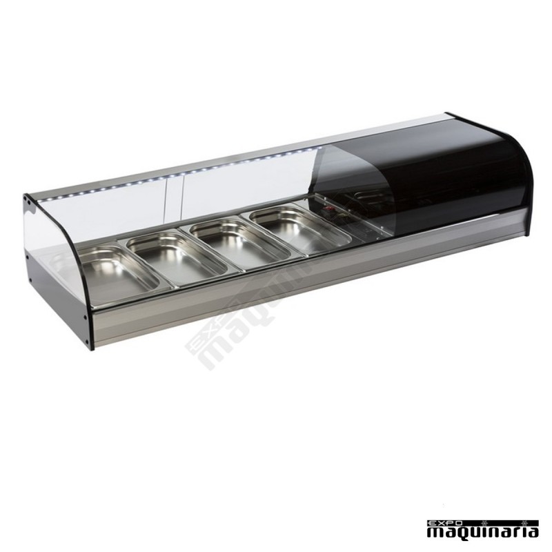 Vitrina refrigerada cristal curvo VGFR4i