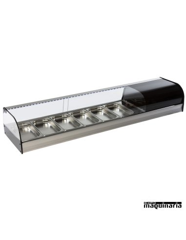 Vitrina refrigerada cristal curvo VGFR6i
