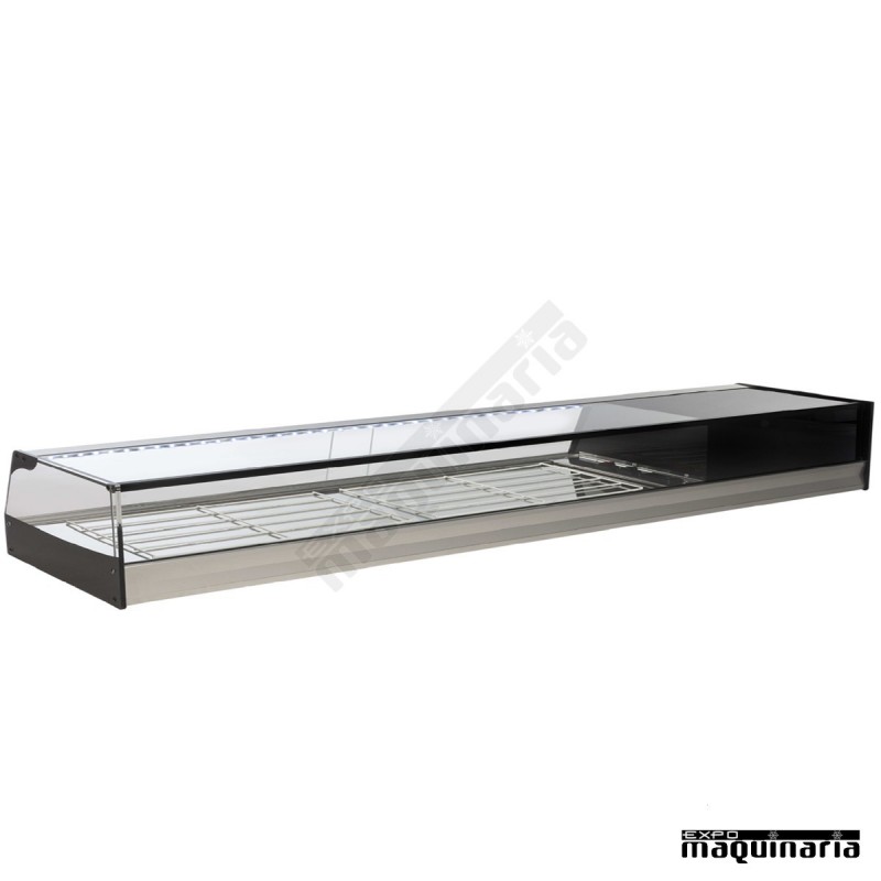 Vitrina refrigerada parrillas cristal recto VGR250i